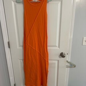Orange Sleeveless Dress